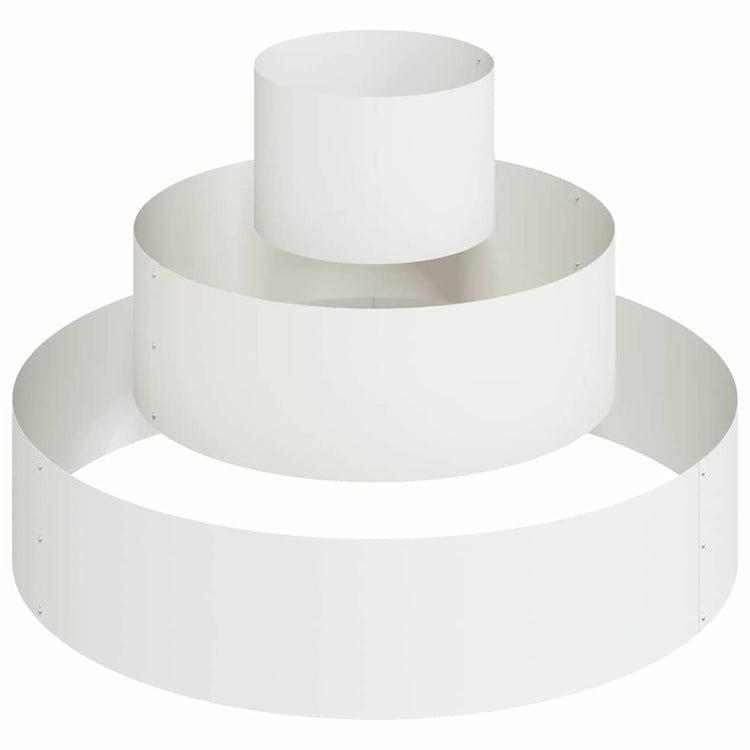 Vidaxl plantenbak wit 90 x 90 x 20 cm koudgewalst staal
