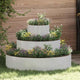 Vidaxl plantenbak zilver 90 x 90 x 20 cm roestvrij staal