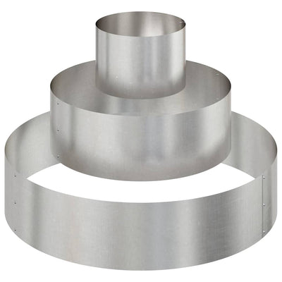 Vidaxl plantenbak zilver 90 x 90 x 20 cm roestvrij staal