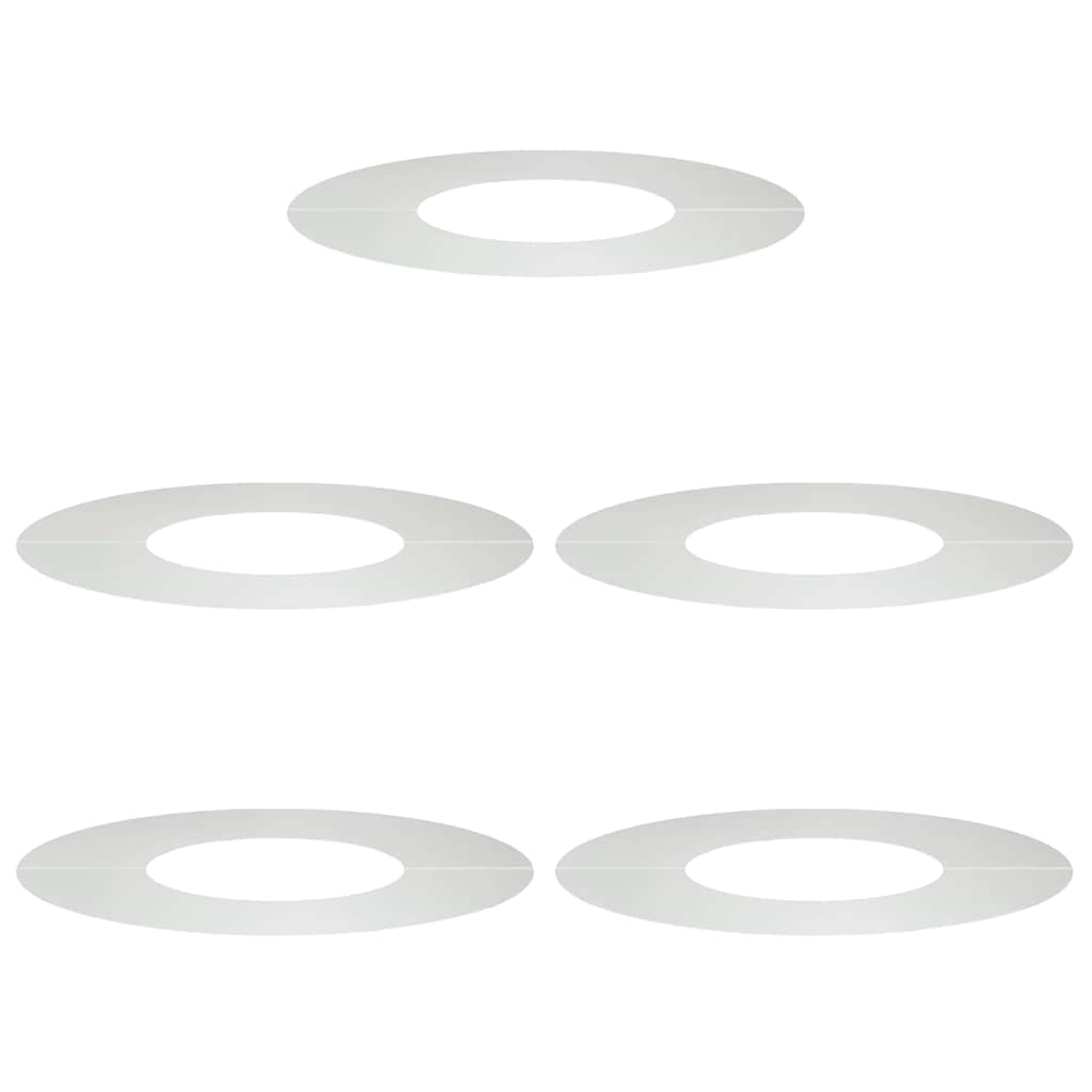 Vidaxl geschikt voor platte boomringen 5 pcs zilver ø30 60 cm