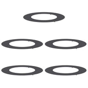 Vidaxl geschikt voor platte boomringen 5 pcs zwart ø50 80 cm staal - afbeelding 2