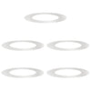 Vidaxl geschikt voor platte boomringen 5 pcs zilver ø50 80 cm