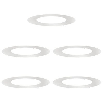 Vidaxl geschikt voor platte boomringen 5 pcs zilver ø50 80 cm