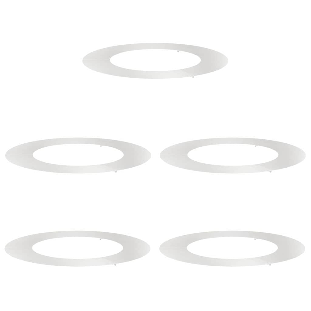 Vidaxl geschikt voor platte boomringen 5 pcs zilver ø50 80 cm