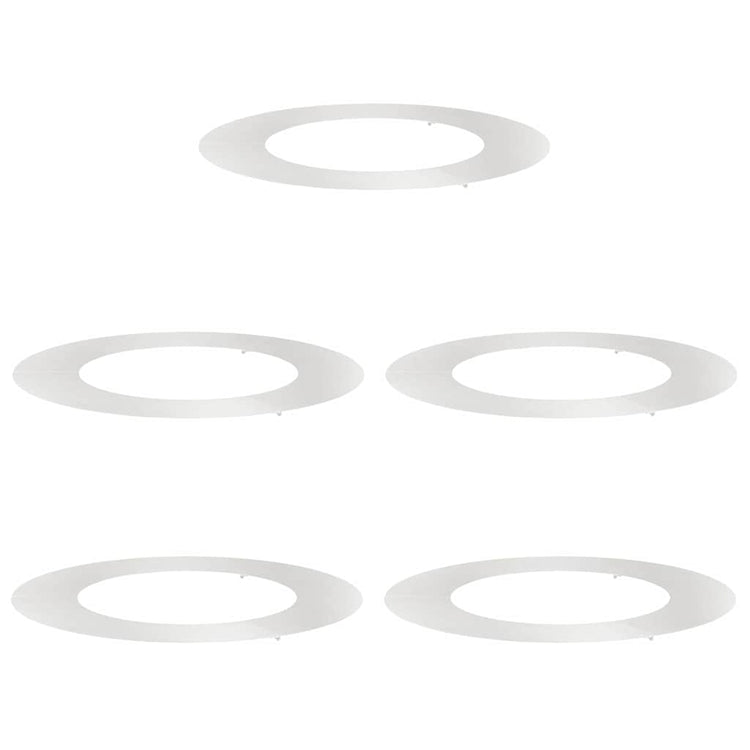 Vidaxl geschikt voor platte boomringen 5 pcs zilver ø50 80 cm