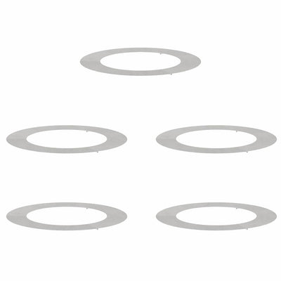 Vidaxl geschikt voor platte boomringen 5 pcs zilver ø60 90 cm