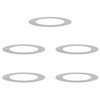 Vidaxl geschikt voor platte boomringen 5 pcs zilver ø60 90 cm