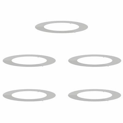 Vidaxl geschikt voor platte boomringen 5 pcs zilver ø60 90 cm