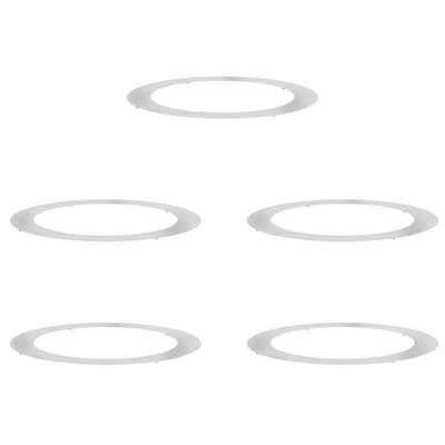 Vidaxl geschikt voor platte boomringen 5 pcs zilver ø90 120 cm