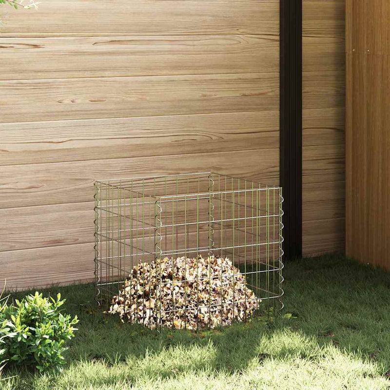 Vidaxl vierkante composter 50 x 50 x 50 cm ijzer