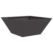 Vidaxl plantenbak zwart 35 x 35 x 15 cm koudgewalst staal - afbeelding 2