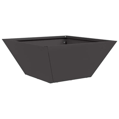 Vidaxl plantenbak zwart 35 x 35 x 15 cm koudgewalst staal