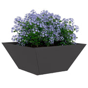 Vidaxl plantenbak 5 st zwart 35 x 35 x 15 cm koudgewalst staal - afbeelding 3