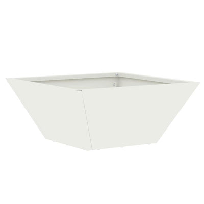 Vidaxl plantenbak wit 35 x 35 x 15 cm koudgewalst staal
