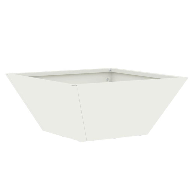 Vidaxl plantenbak wit 35 x 35 x 15 cm koudgewalst staal