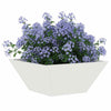 Vidaxl tuin bloempot 5 pcs wit 35 x 35 x 15 cm koudgewalst staal