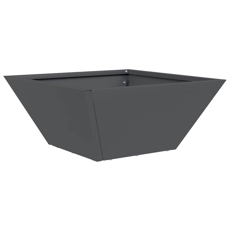Vidaxl plantenbak antraciet 35 x 35 x 15 cm koudgewalst staal