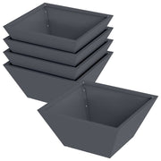 Vidaxl plantenbak 5 st antraciet 35 x 35 x 15 cm koudgewalst staal - afbeelding 2
