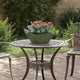Vidaxl plantenbak 5 st olijfgroen 35 x 35 x 15 cm koudgewalst staal