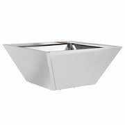 Vidaxl tuin bloempot zilver 35 x 35 x 15 cm roestvrij staal - afbeelding 2