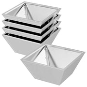Vidaxl plantenbak 5 st zilver 35 x 35 x 15 cm roestvrij staal - afbeelding 2