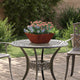 Vidaxl plantenbak 5 st roestkleurig 35 x 35 x 15 cm weervast staal