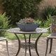 Vidaxl plantenbak antraciet 40 x 40 x 15 cm koudgewalst staal