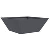 Vidaxl tuin bloempot antraciet 40 x 40 x 15 cm koudgewalst staal