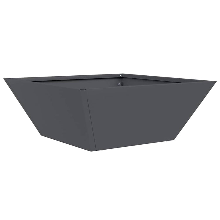 Vidaxl plantenbak antraciet 40 x 40 x 15 cm koudgewalst staal