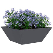 Vidaxl plantenbak 5 st antraciet 40 x 40 x 15 cm koudgewalst staal - afbeelding 3