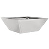 Vidaxl tuin bloempot zilver 40 x 40 x 15 cm roestvrij staal