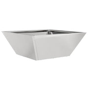Vidaxl tuin bloempot zilver 40 x 40 x 15 cm roestvrij staal - afbeelding 2