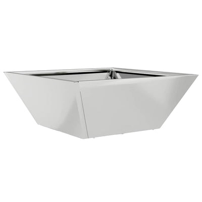 Vidaxl plantenbak zilver 40 x 40 x 15 cm gegalvaniseerd staal
