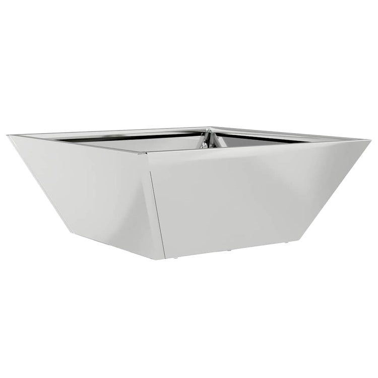 Vidaxl plantenbak zilver 40 x 40 x 15 cm gegalvaniseerd staal