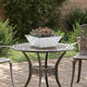 Vidaxl plantenbak 5 st zilver 40 x 40 x 15 cm gegalvaniseerd staal