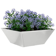 Vidaxl plantenbak 5 st zilver 40 x 40 x 15 cm gegalvaniseerd staal - afbeelding 3