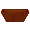 Vidaxl tuin bloempot roestig 40 x 40 x 15 cm cortenstaal