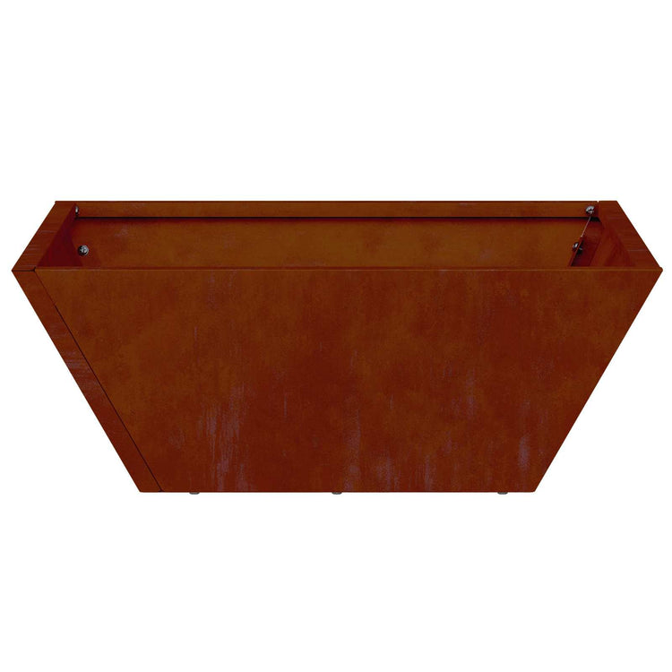 Vidaxl plantenbak roestkleurig 40 x 40 x 15 cm weervast staal