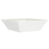 Vidaxl tuin bloempot wit 50 x 50 x 15 cm koudgewalst staal