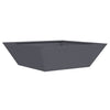 Vidaxl tuin bloempot antraciet 50 x 50 x 15 cm koudgewalst staal