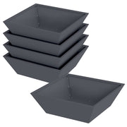 Vidaxl plantenbak 5 st antraciet 50 x 50 x 15 cm koudgewalst staal - afbeelding 2