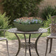 Vidaxl plantenbak 5 st olijfgroen 50 x 50 x 15 cm koudgewalst staal