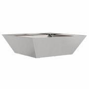 Vidaxl plantenbak zilver 50 x 50 x 15 cm roestvrij staal - afbeelding 2
