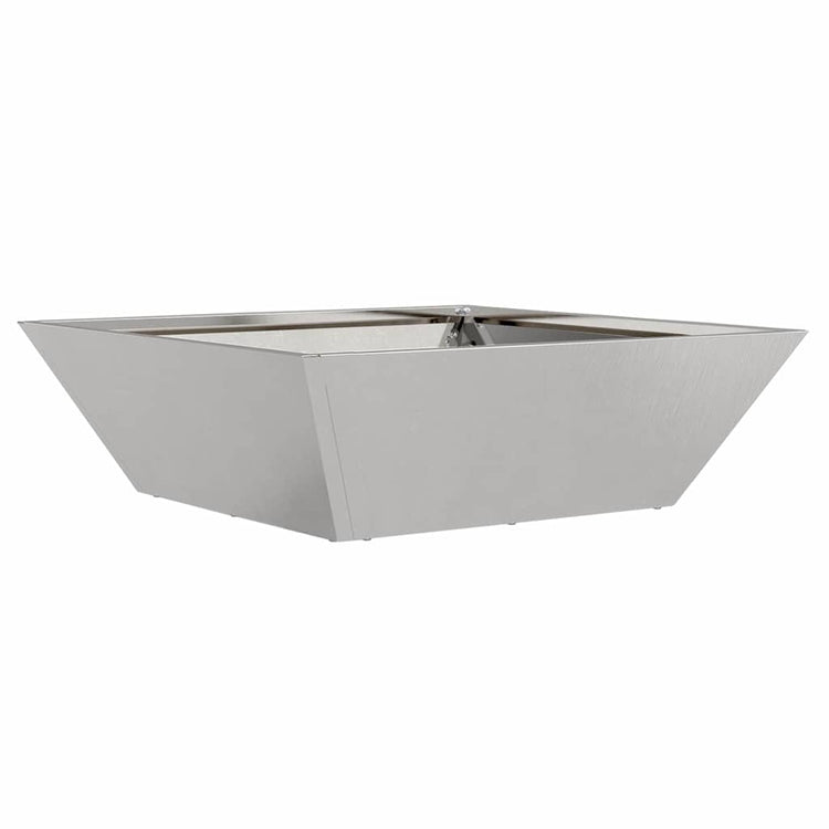 Vidaxl plantenbak zilver 50 x 50 x 15 cm roestvrij staal