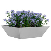Vidaxl plantenbak zilver 50 x 50 x 15 cm roestvrij staal - afbeelding 3