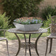 Vidaxl plantenbak zilver 50 x 50 x 15 cm gegalvaniseerd staal
