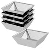 Vidaxl tuin bloempot 5 pcs zilver 50 x 50 x 15 cm gegalvaniseerd staal