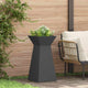 Vidaxl pilaar plantenbak 2 st zwart 35 x 35 x 73 cm koudgewalst staal