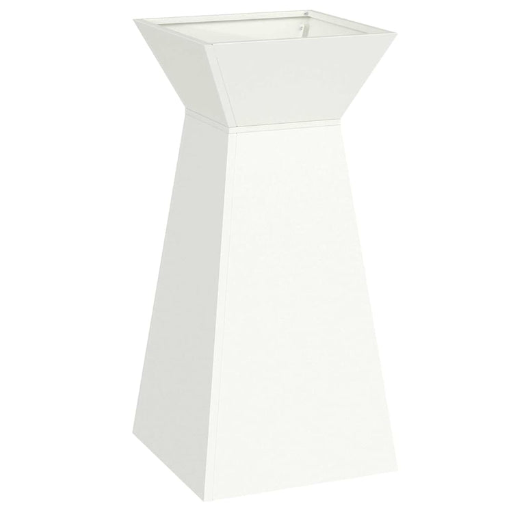 Vidaxl pilaar plantenbak wit 35 x 35 x 73 cm