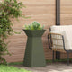 Vidaxl pilaar plantenbak olijfgroen 35 x 35 x 73 cm koudgewalst staal